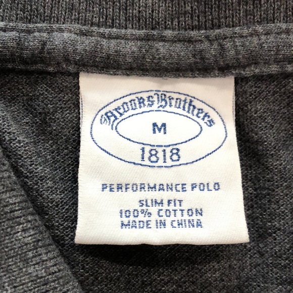 BROOKS BROTHERS 100% Cotton Performance Slim Fit Polo Shirt - Picture 2 of 6